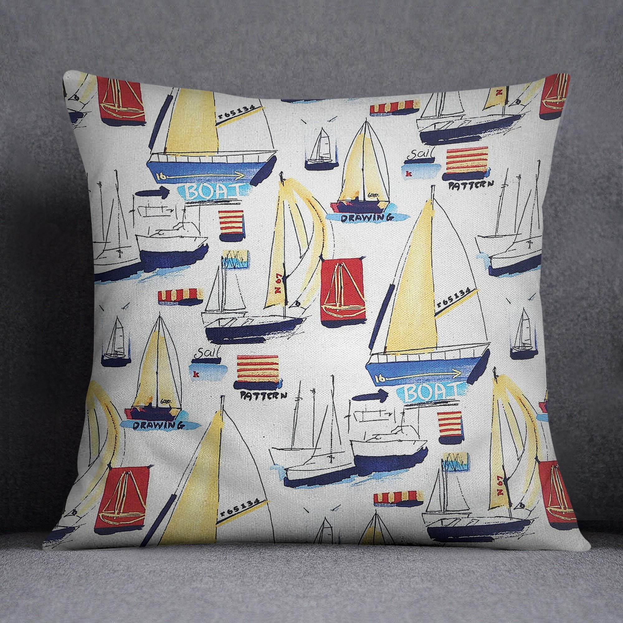 Bonamaison Decorative Cushion Cover, Cotton Polyester, Multicolor, 45x45