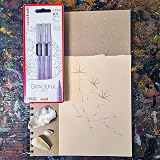 uni-ball PIN Fineliners Grey Pack of 3 Fine Tip 0.1 0.5 Brush view 3