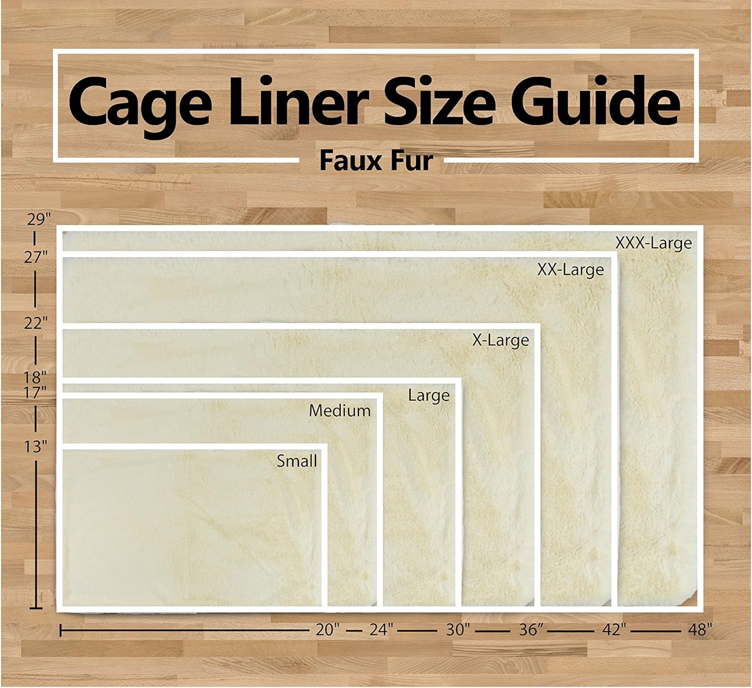 Bone Dry Faux Fur Pet Cage Liner, XXX-Large - 29 x 48", Brown : Pet Supplies