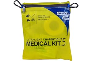 ADVENTURE MEDICAL KITS Adventure Medical Kit Ultralight/Watertight Medical Kit .5-1 Person, 1-2 Days - Includes Bandages, Blister Essentials & More - Perfect for Hiking, Biking & Climbing