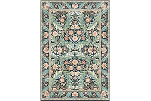 Gertmenian Indoor Boho Area Rug | Home Decor for Entryway, Bedroom, Living Room, Office, Kitchen | Non Slip, Soft, Printed Accent Rugs | Altair, Navy, 6x9 Medium, 24512