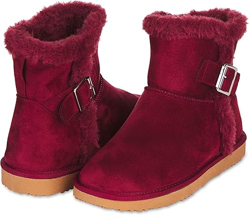burgundy winter boots