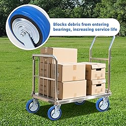 W B D WEIBIDA 8 Inch Heavy Duty Casters Set of
