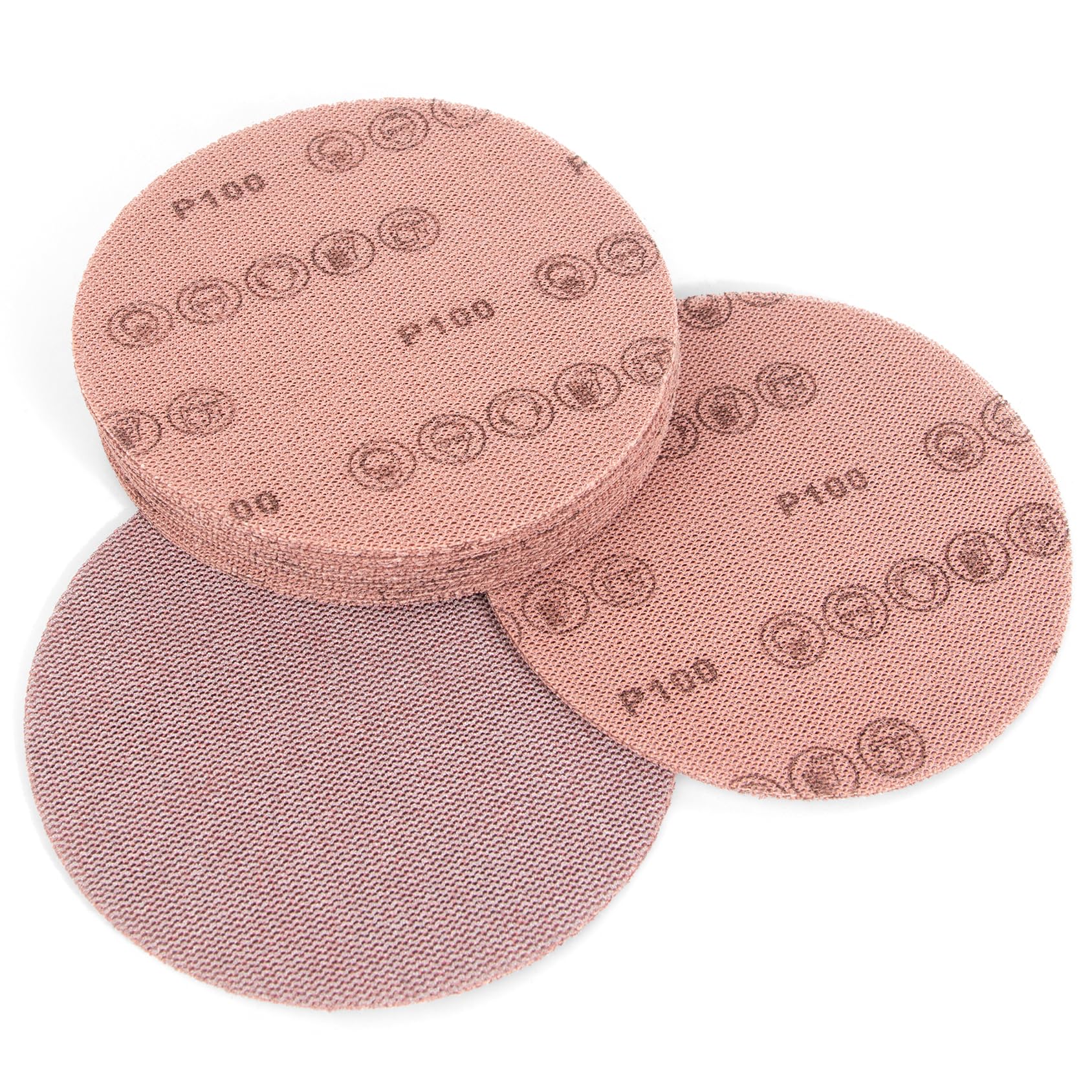 Kcmell 20PCS 150mm Mesh Sanding Discs 100 Grit, 6 Inch Hook and Loop Sanding Pads, Disc Anti-Blocking Long-Lasting Sharp Sandpaper for Wood Furniture Floor Car Stone — image 1