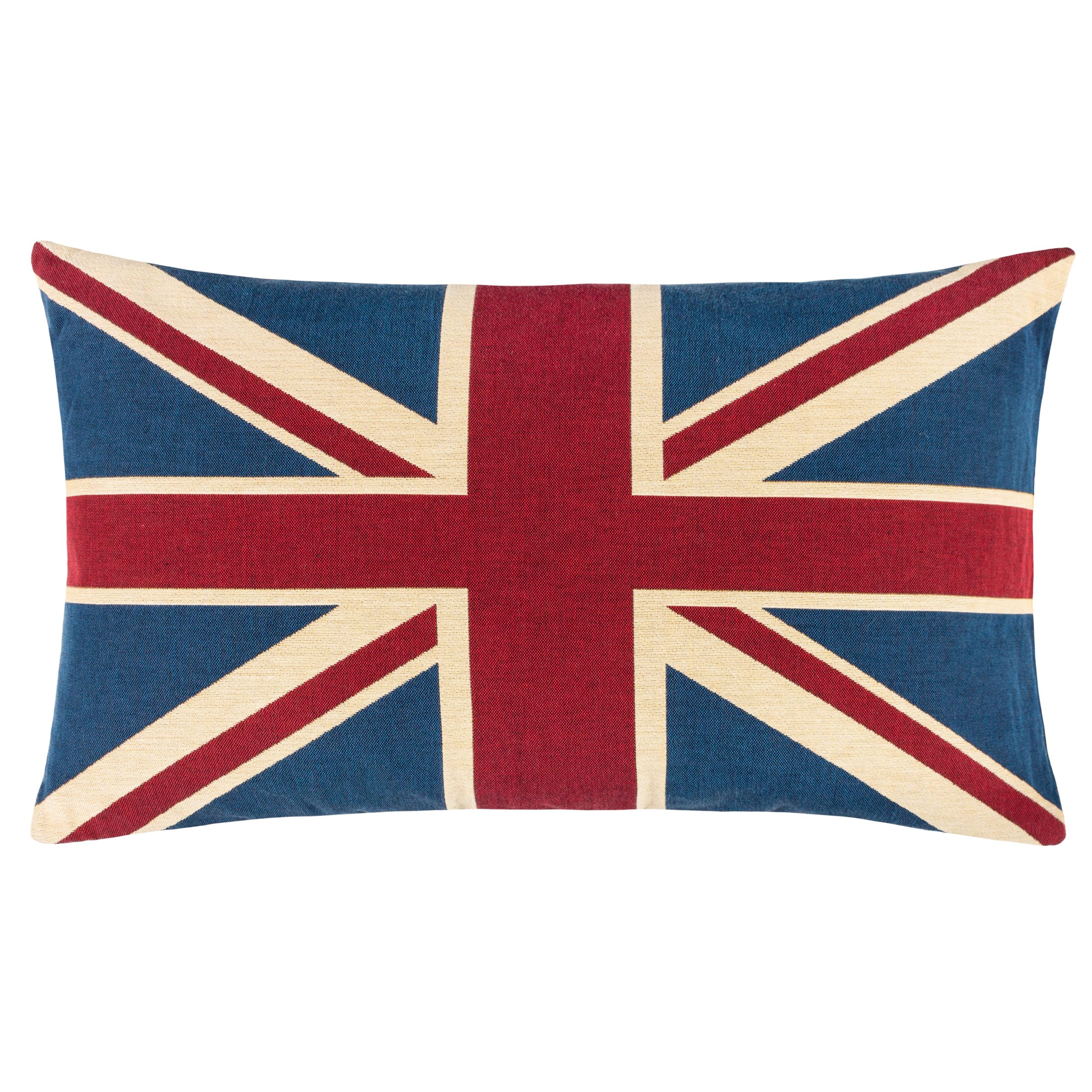 Evans Lichfield Union Jack Cushion Cover, Cotton, Multi, 46 x 32cm