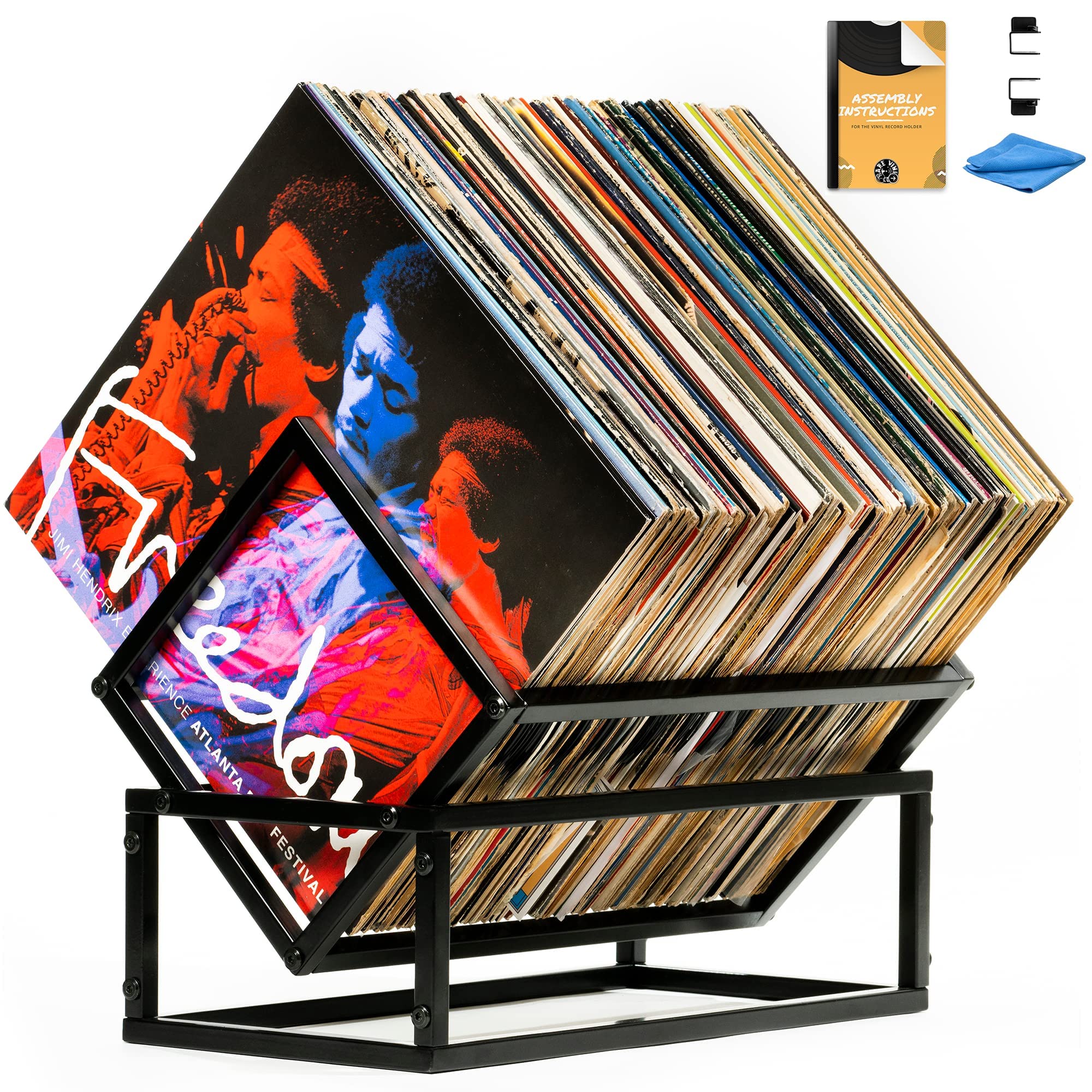 Shellac Racks Mua Vinyl Record Storage - Single Tier Rack, Width Adjustable Heavy ...