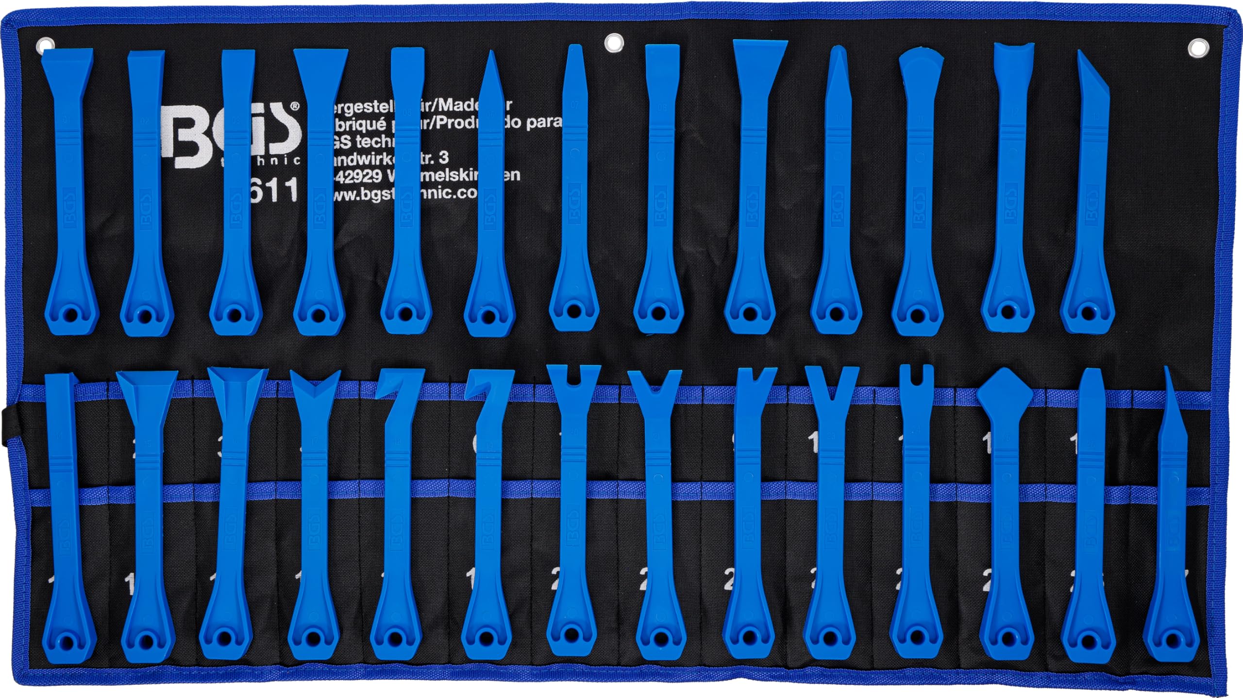 BGS 8611 | Trim Strip Wedge / Scraper Set | 27 pcs.