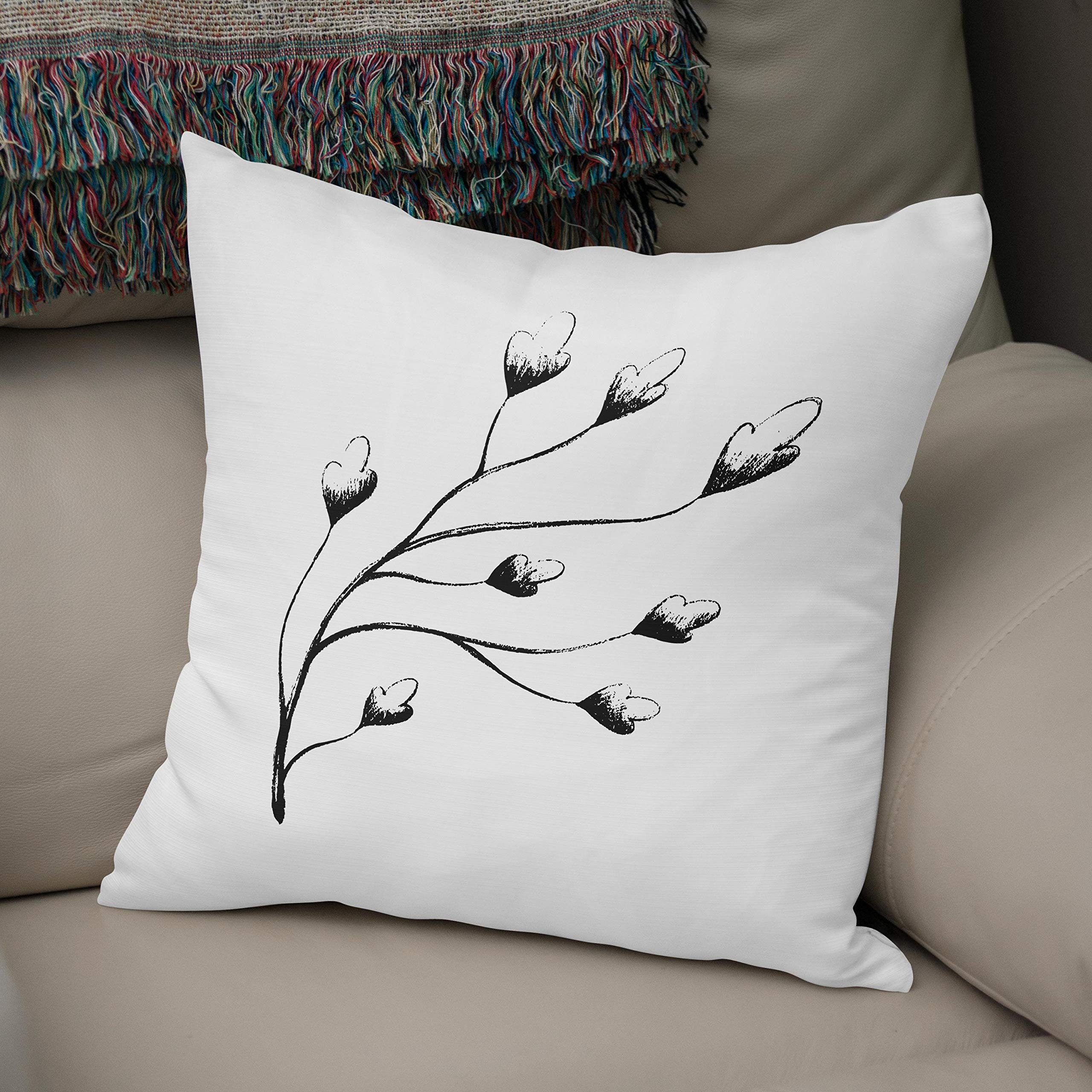 Bonamaison, Decorative Cushion Cover - 50% Cotton 50% Polyester - 43x43cm - Designed and Manufactured in Turkey