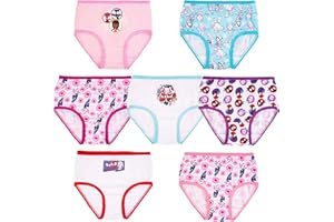 Marvel girls Spiderman and Ghost Spider Amazon Exclusive Toddler 7-pack of 100% Combed Cotton Panties in Sizes 2/3t, 4t & 5t