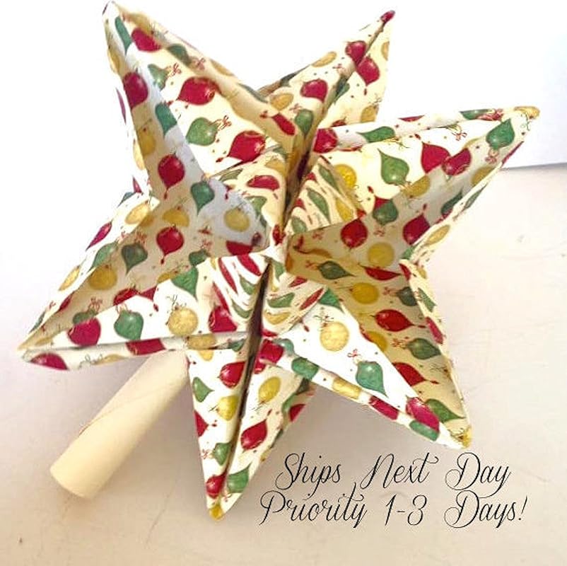 Origami Star Christmas Tree Topper, christmas designs
