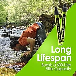 4 Pack Water Filter Straw - Water Purifying Device