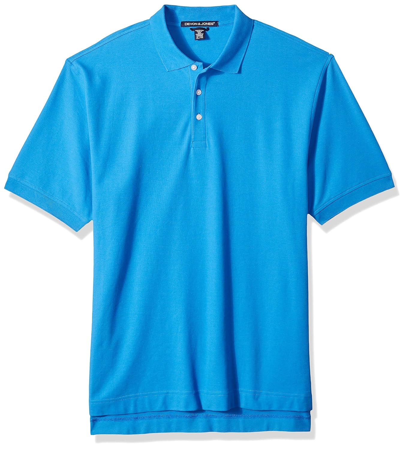 D and Jones Mens Dejn-d100-pima Piqu/&eacute; Short-Sleeve Polo