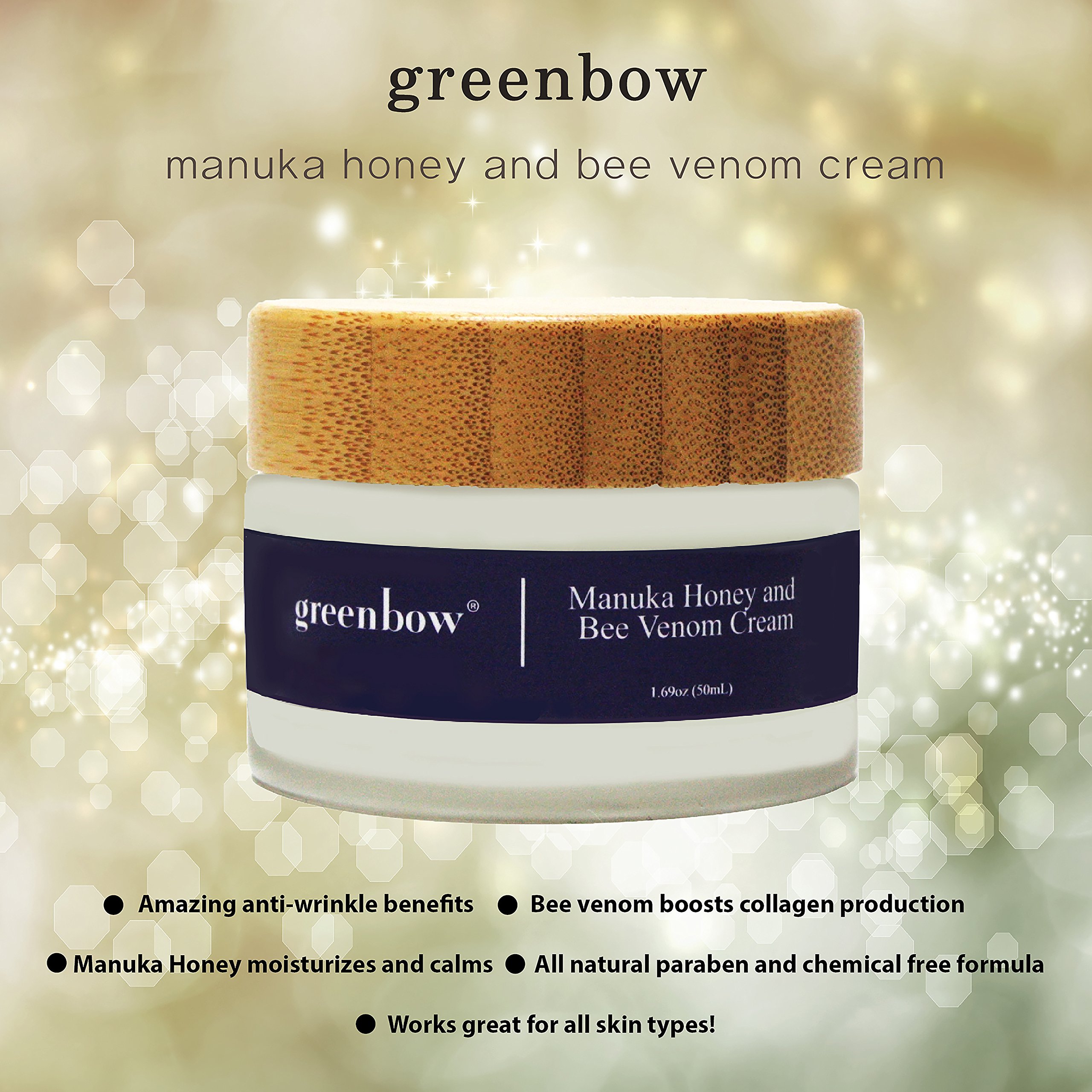 Greenbow Bee Venom Mask Anti Aging Cream W Manuka Honey 15 Organic Natural Anti Wrinkle Cream Anti Aging Cream To Help Improve Skin Elasticity Ease Buy Online In Aruba At Aruba Desertcart Com Productid