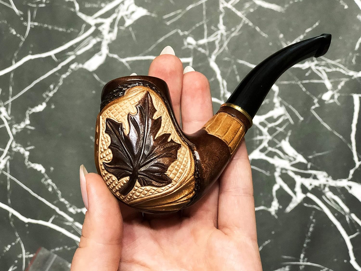 Bulldog Wooden Smoking Pipes Tobacco Pipe Handcrafted Wood Smoking Pipe