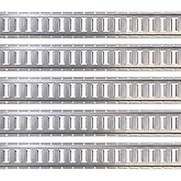 US Cargo Control 12 Gauge Steel 5 FT Galvanized E Track Rail (5-Pack) Horizontal ETrack Rails for Trailers, Garages, Cargo Vans, 6,000 Pounds Break Strength Per E-Track Slot