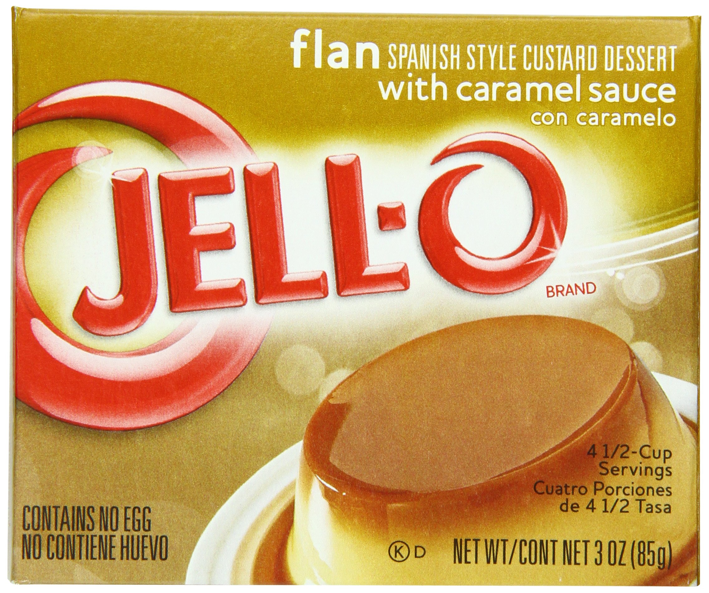 JellO Flan Spanish Style Custard Dessert, 3 oz (3Pack