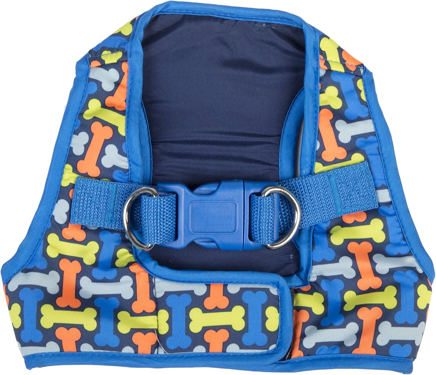 SimplyDog Print Vest Harness, Blue with Bone, XSmall Amazon.ca Pet