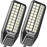 loyoele 900000LM 10000W Solar Street Lights Outdoor – LED Solar Light with Motion Detection, Dusk to Dawn, Weatherproof, Ideal for Security Lighting in Driveways and Parking Lots