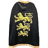 Liontouch - Triple Lion King Cape | 3-8 Years - One Size Fits All | Medieval Pretend Play Toy Cloak for Boys Ready for Adventure | Roleplay, Dress Up, Fancy Dresses & Royal Costumes for Kids