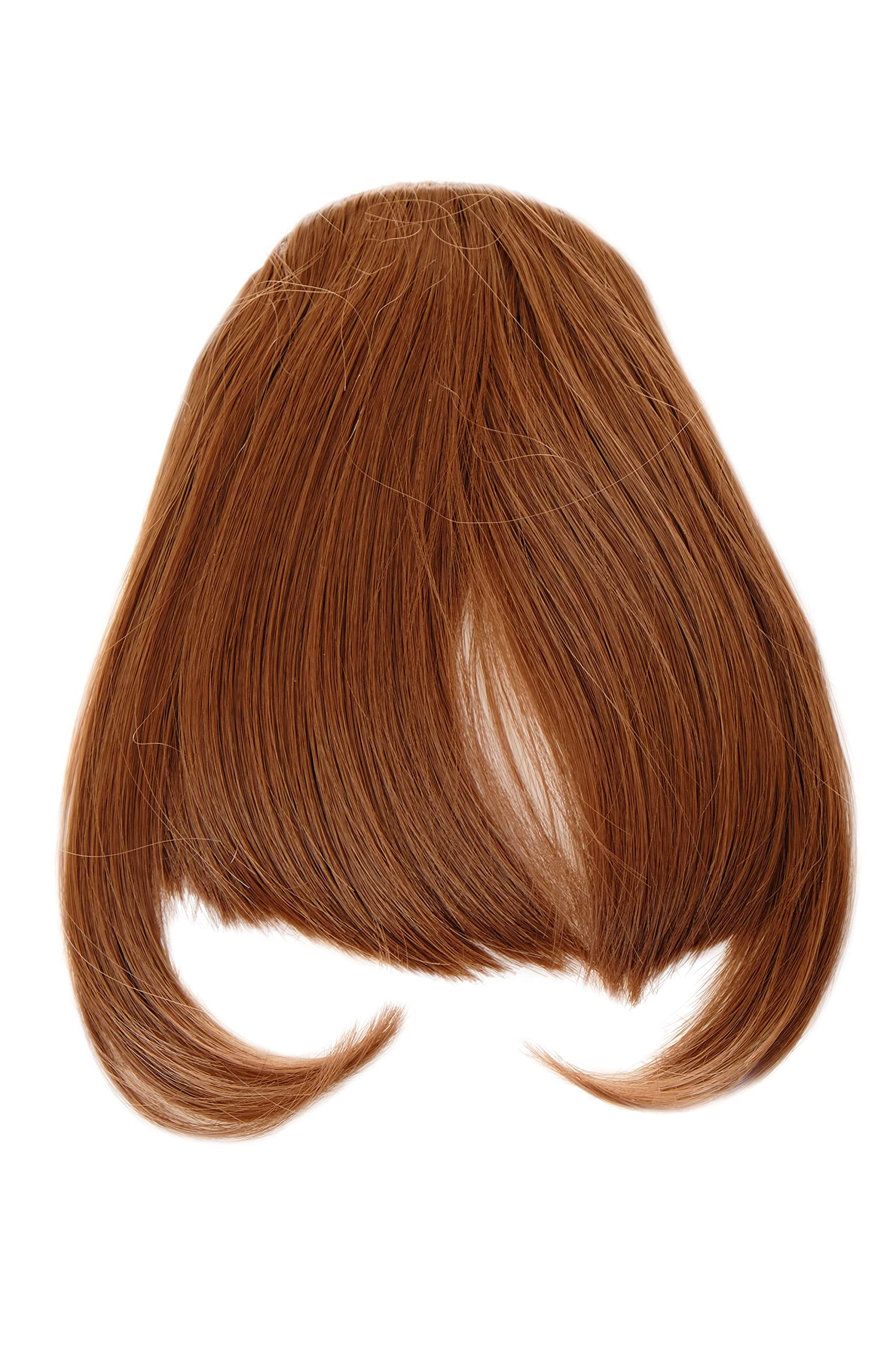 WIG ME UP - YZF-W1030-30 Hair Piece Clip-in Bangs Fringe long framing strands for perfect natural fit heat resistant fiber styleable copper brown