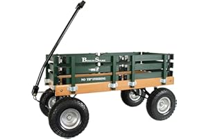 PREMIER WAGONS Berlin Flyer Sport Kid's Wagon - Model F410 - Amish Made in Ohio, USA - 10" No-Flat Tires (Hunter Green)