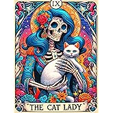 Meothan Diamond Art Kits for Adults, Horror Skull and Cat Diamond Painting Kits for Adults, 5D DIY Round Full Drill Gothic Gem Art Paint by Diamonds Dots Crafts Kits for Home Decor Gift 12x16inch
