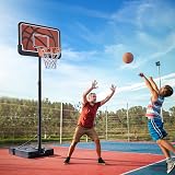 Yaheetech Portable Basketball Hoop Stand 7.6-10ft 44 Inch Backboard view 2