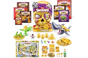 ZURU SMASHERS Smashers Dino Island Gold Treasure Hunt (Grey) by ZURU, Treasure Hunt Themed Toy, Interactive Toy, Collectable Toy for Kids and Teens