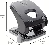 Rapesco 1525 ECO X5-40ps 2 Hole Punch 40 Sheet Capacity Black view 7