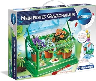 Clementoni 69490 Galileo Science – Mein erstes Gewächshaus, Pflanzkasten & Samen für Mini-Gärtner und angehende Botaniker, Spielzeug für Kinder ab 8 Jahren