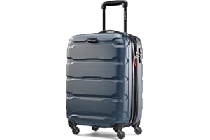 Samsonite Omni PC Hardside Expandable Luggage with Spinner Wheels, Teal, Carry-On 20-Inch