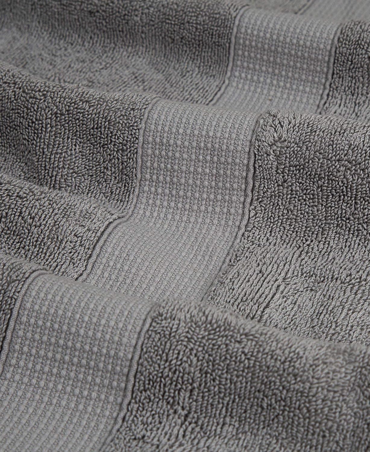 Blake Deluxe 7 Piece Bath Towel and Bath Mat Set - Densely Woven Premium Ultra Soft, High Absorbency Combed Cotton - Luxury Spa Bath Towels - 700 GSM (Light Grey): Home & Kitchen