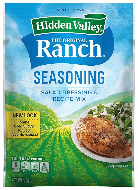 Amazon Com Hidden Valley Original Ranch Salad Dressing Seasoning Mix Gluten Free 1 Packet Package May Vary Grocery Gourmet Food