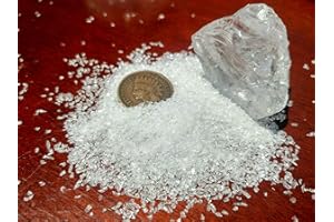 Orgonite Andy - Clear Quartz - Small Granules - Fine Crystal Sand - 100% Natural Brazilian Stone - Pure Crushed Healing Gemstones (4 oz)