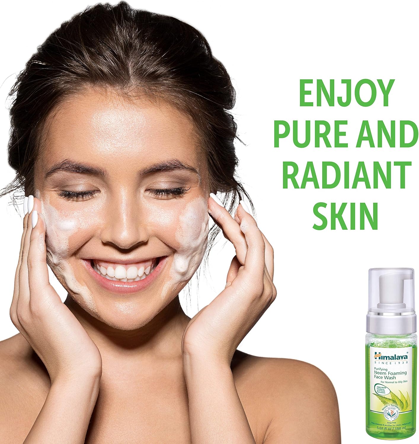 purifying neem foaming face wash