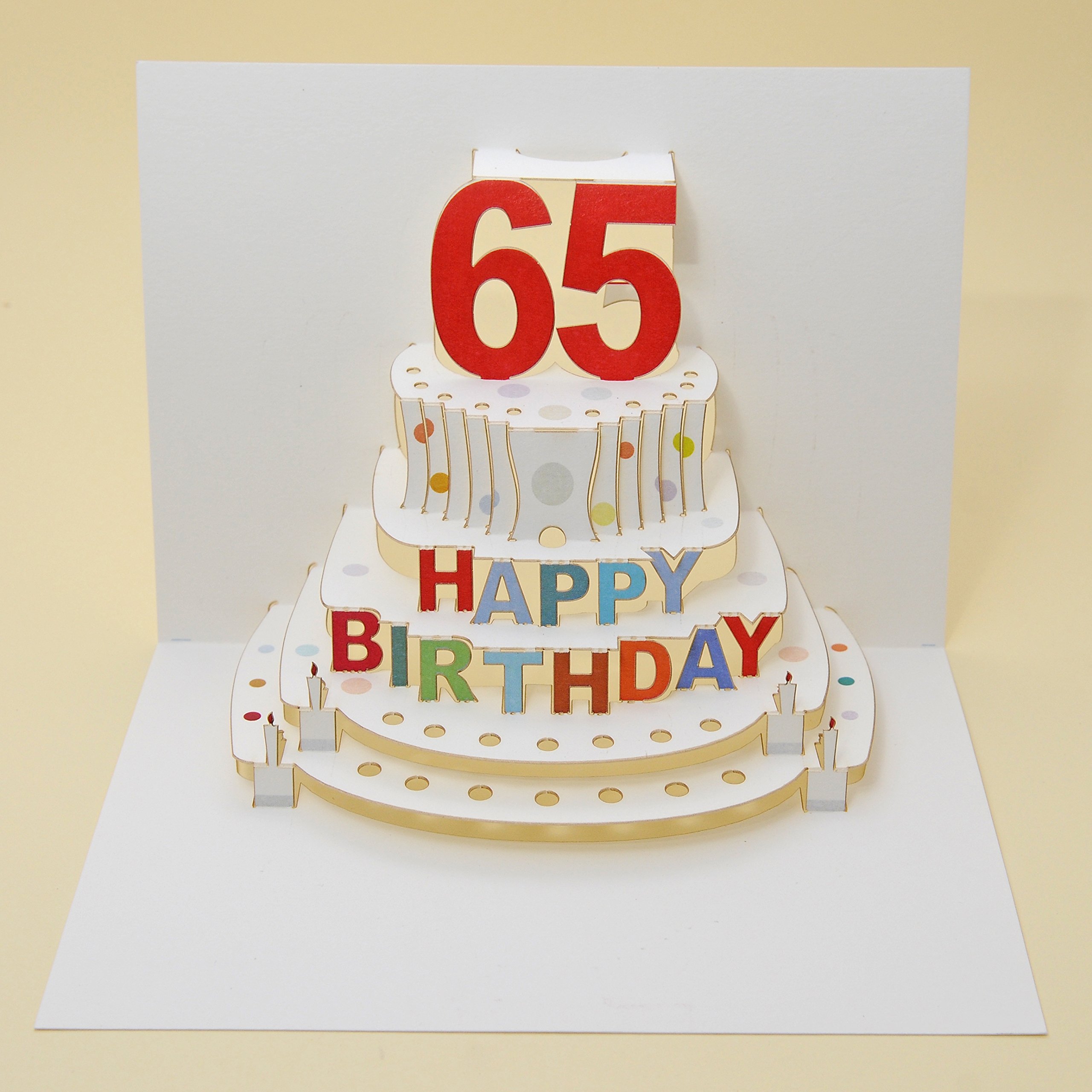 Forever Cards Pop Up Birthday Card 65th Birthday