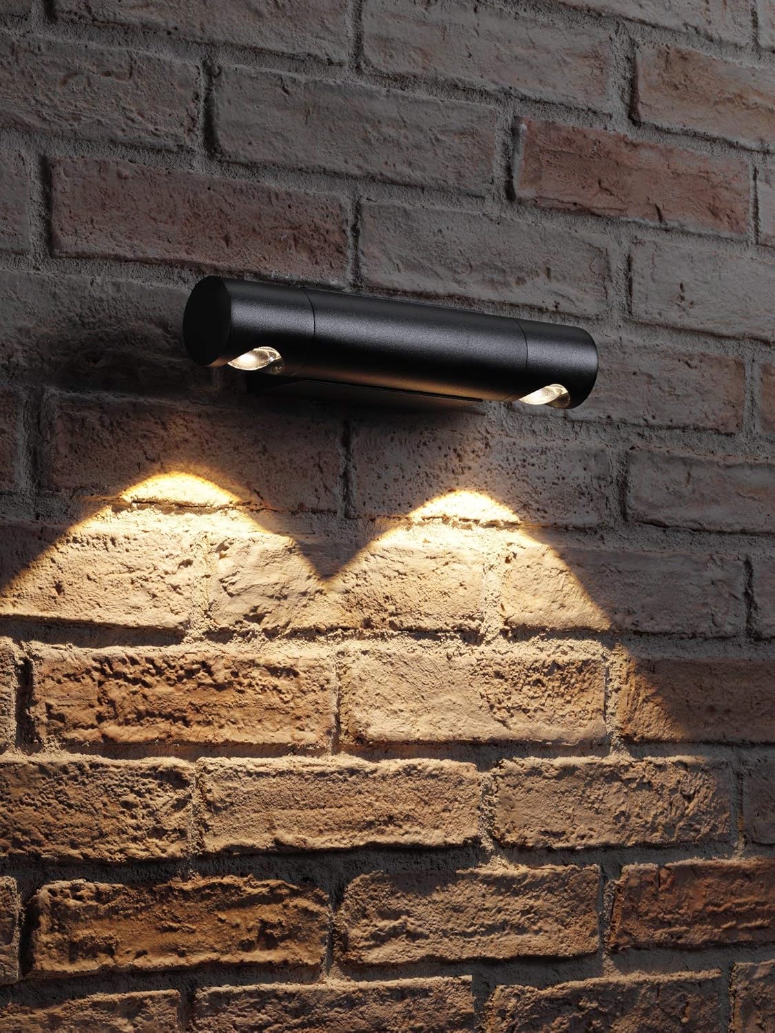 Auraglow Black Integrated LED Indoor Outdoor Rotatable Swivel Up & Down Wall Light, IP54, Warm White for Home Porch Garage or Garden - Image 5