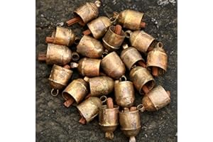 DADDY SHOPPE Rustic Small Cow Bells for Crafts Christmas Tree Jingle Hanging Bell Ornaments Wind Chimes (15)