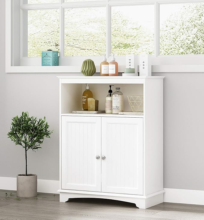 Amazon.com: Spirich Home - Armario de baño con puertas de doble