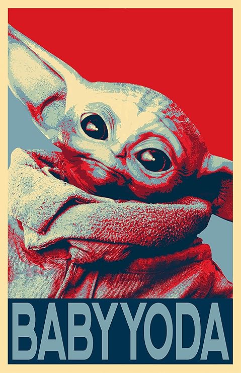 Baby Yoda Pop Art Illustration 