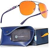 ELEMENT LUX Blue Light Blocking Glasses Amber Lenses -For Better Sleep, Gaming, Eye Strain Blocker, Computer, Sunglasses