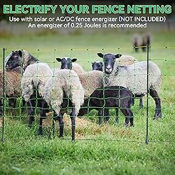 PPOLB Electric Fence Netting, 35.4" H x