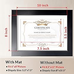 Annecy 8.5x11 Picture Frame Set of 3, Display