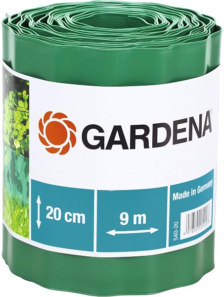 Cellfast, verja de césped marrón, 20 cm x 9 m: Amazon.es ...