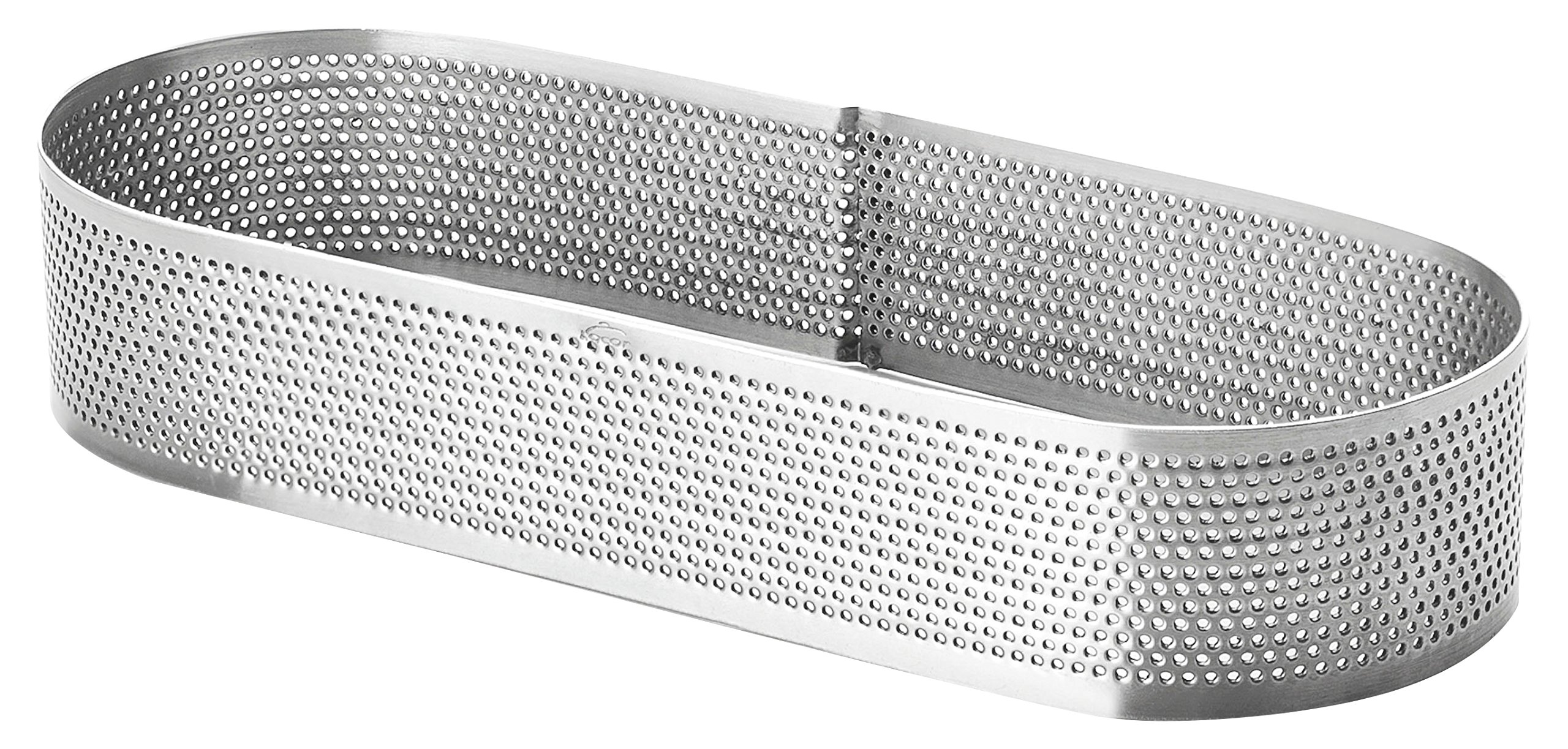 Lacor 68587 Perforated Oval Cake Mould, 8 x 28 x 3.5 cm, Silver