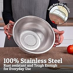 PriorityChef Premium Stainless Steel Colander for