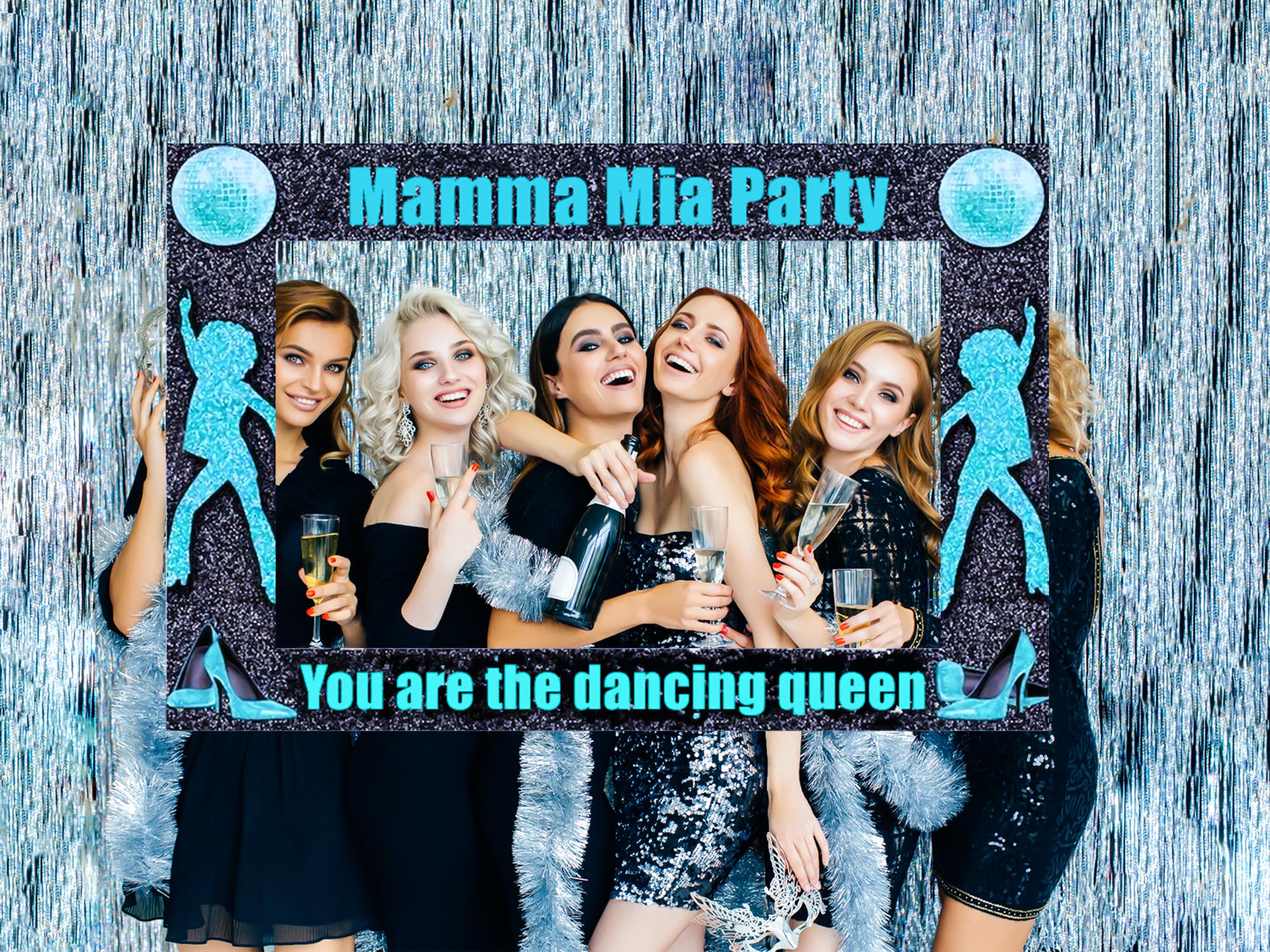 JeVenis You are the Dancing Queen Photo Booth Props You are the Dancing Queen Party Supplies Mamma Mia Party Decoration Disco Photo Booth Props