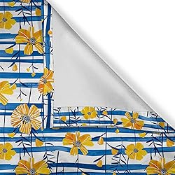 Ambesonne Floral Window Valance Pack of 2, Summer
