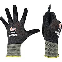 GYC Gloves, Sanitized, DIY Gardening, Super Slim Water-based PU ECO Micro Finish Safety Work Gloves - 10 Pairs Pack…