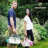 Green Haven 11-Piece Garden Tools Set with Storage Bag – Stainless Steel Hand view 7